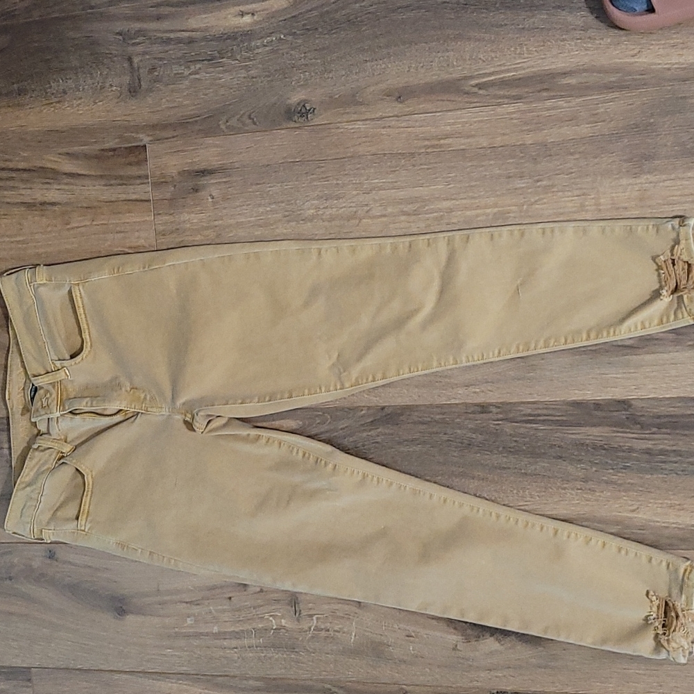 American Eagle Outfitters Hi-rise jeggings mustard color size 6